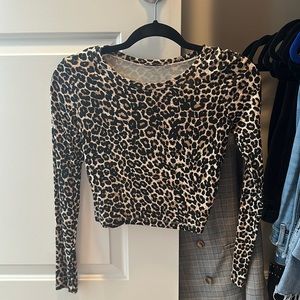 Zara animal print top